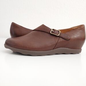 Dansko Leather Brown Marisa Oxford Comfort Slip On Strap  38/7.5